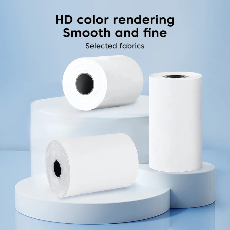57*25Mm Thermal Paper Label Sticker Self-Adhesive HD Color Rolls Paper for Mini Printer Instant Print Kids Camera Photo Paper