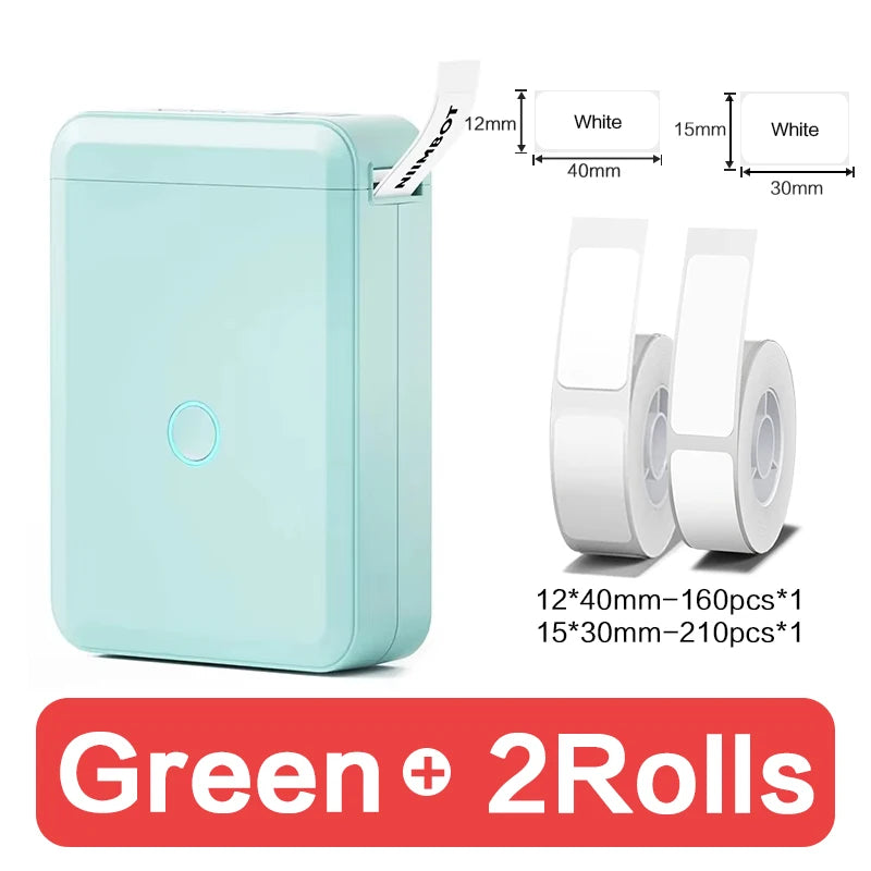 D110 Mini Portable Thermal Printer without Ink Self-Adhesive Label Maker Printer for Stickers Labeller Labeling Machine