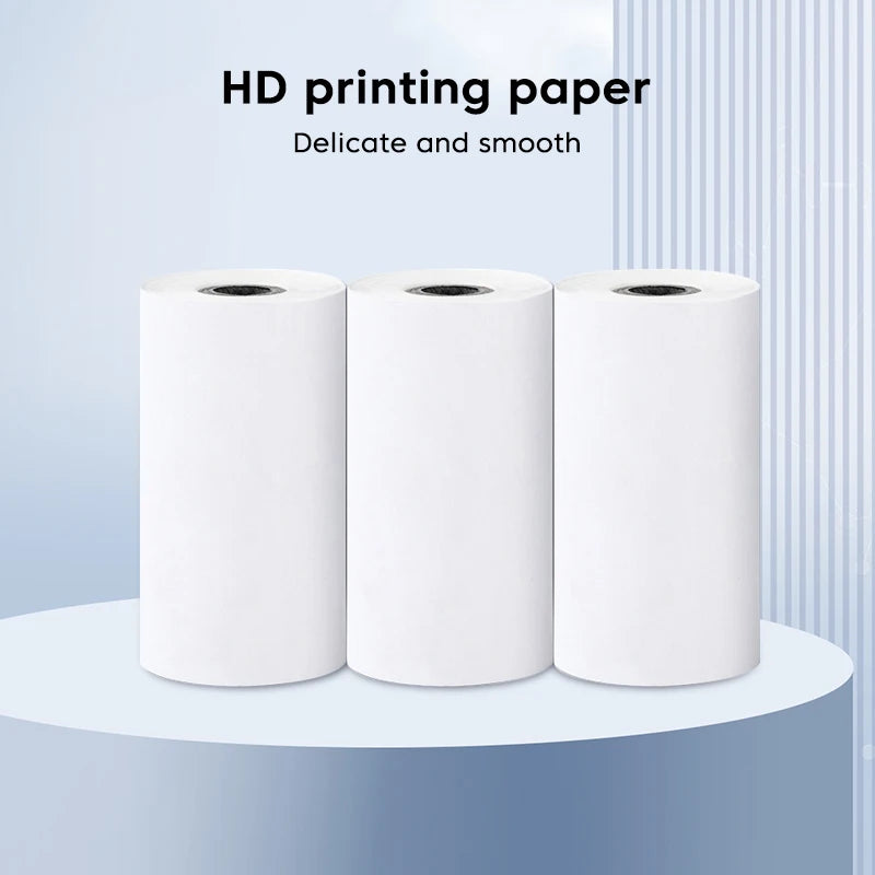57*25Mm Thermal Paper Label Sticker Self-Adhesive HD Color Rolls Paper for Mini Printer Instant Print Kids Camera Photo Paper