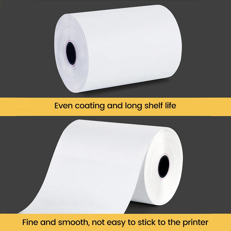57*25Mm Thermal Paper Label Sticker Self-Adhesive HD Color Rolls Paper for Mini Printer Instant Print Kids Camera Photo Paper